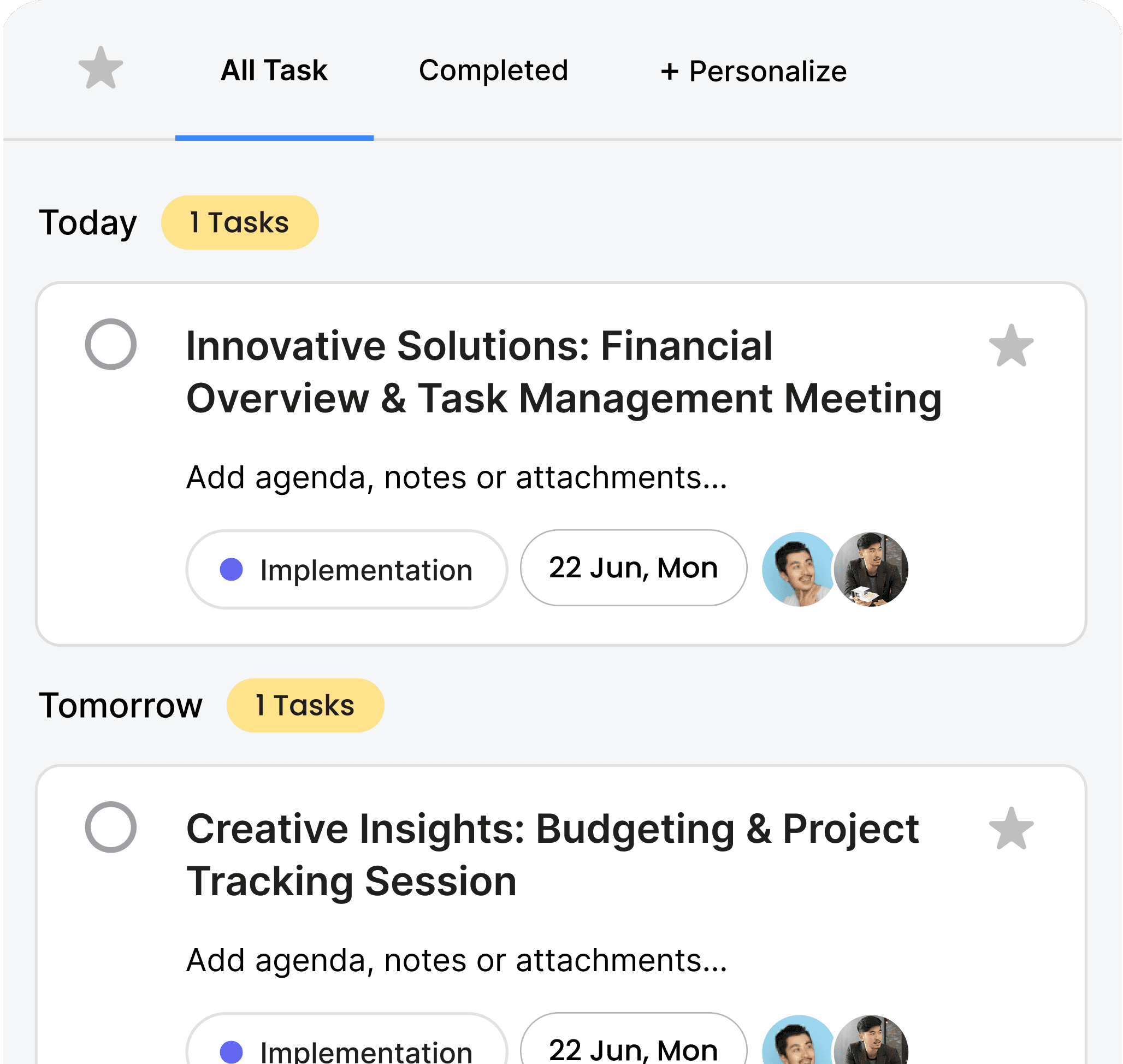Solution Dashboard